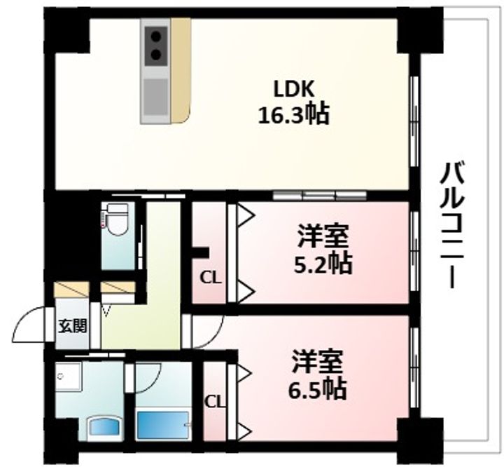 小西マンションの間取り