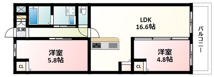 ガルデン穂波の間取り