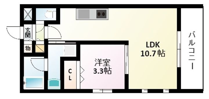 グランシス江坂の間取り