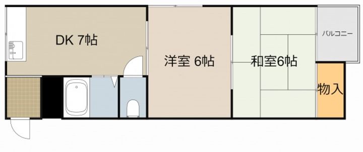 秀和第一ハイツ301の間取り