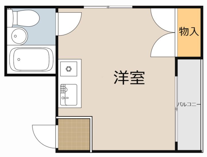 古川橋ハイツの間取り