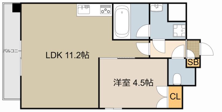 ルピナスⅠの間取り