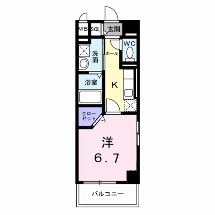 オリエントレジデンス門真殿島町101の間取り