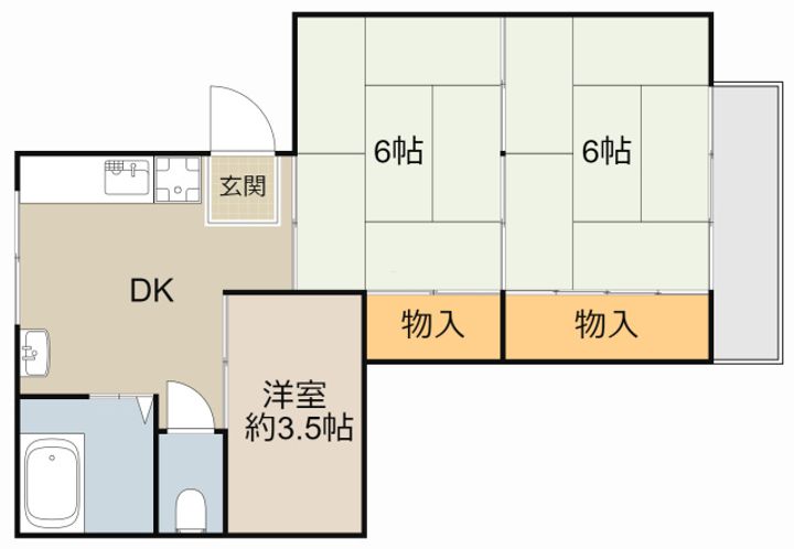 GMビル第3602の間取り