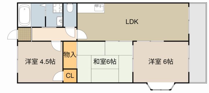 レジデンス緑ヶ丘の間取り