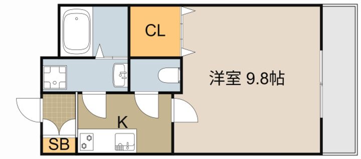 フリーディオ門真Ⅲの間取り