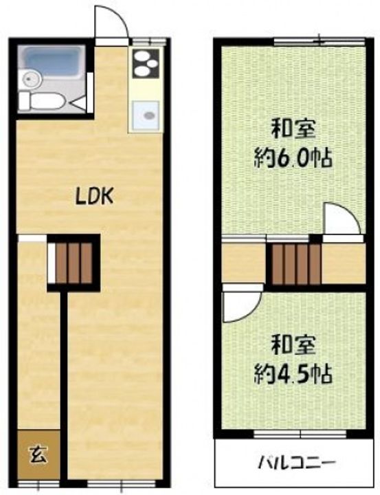 大阪府守口市大久保町3丁目(一戸建)の賃貸物件Zの間取り