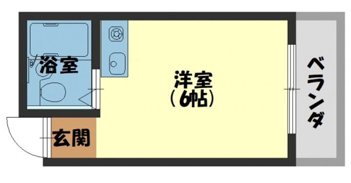 立地マンション202の間取り