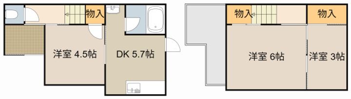 大阪府守口市佐太東町1丁目(一戸建)の賃貸物件Zの間取り