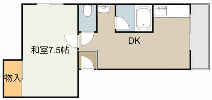 フリーディオ御堂の間取り