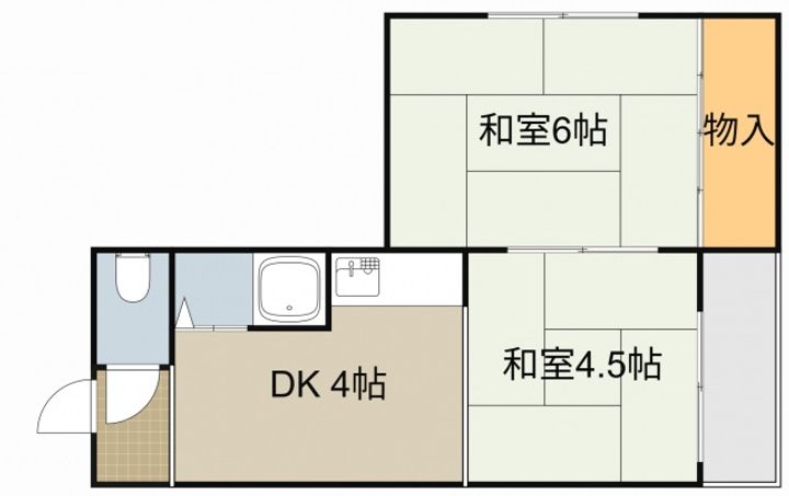 浜町ハイツ301の間取り