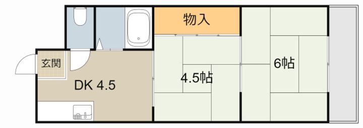 栄光サンプラザⅡの間取り