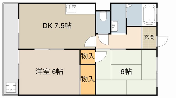 マンション光の間取り