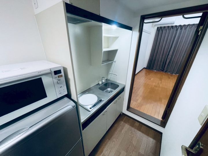 レオパレスさんわ大和田第9205のキッチン