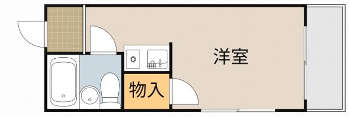 千功ハイツ301の間取り