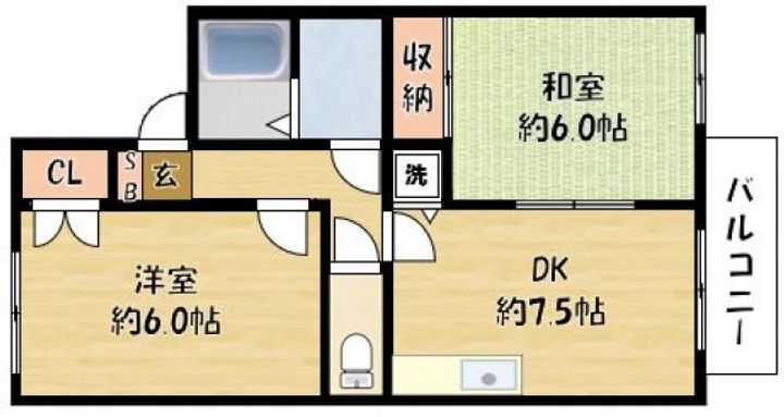 セピアハイツの間取り