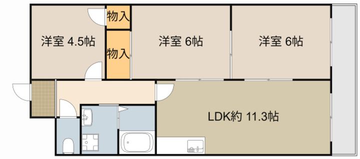 ウィルコートの間取り