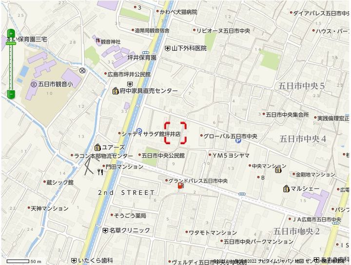 エストレビータ105の地図