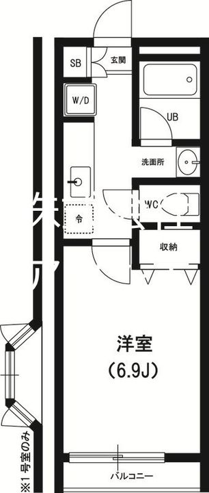 リリックコート北越谷の間取り