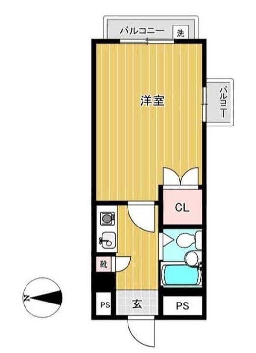 シャルマン蒲生Bの間取り