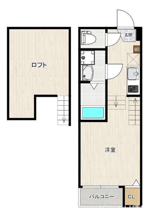 福岡県福岡市西区壱岐団地の賃貸アパートの間取り