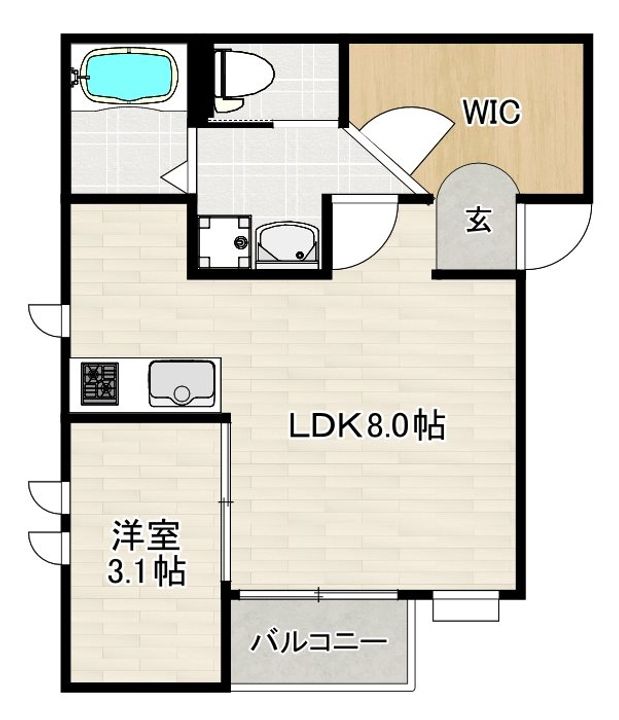 ilusion千早の間取り