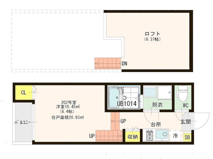 ハーモニーテラス野芥IIIの間取り