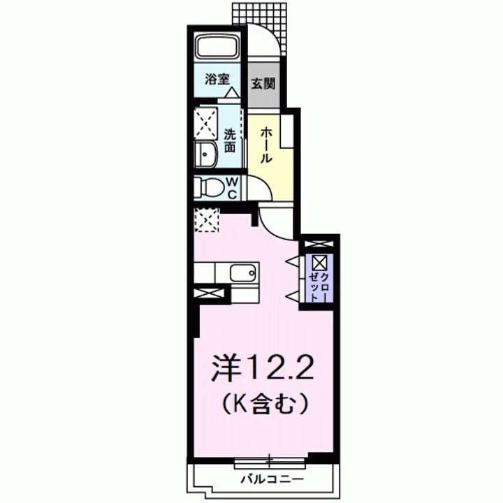 埼玉県越谷市宮本町3丁目の賃貸アパートの間取り