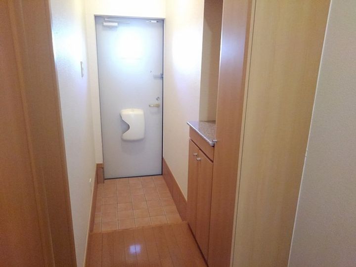 埼玉県越谷市宮本町3丁目の賃貸アパートの玄関