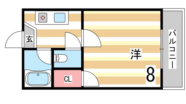 ステュディオ住吉の間取り