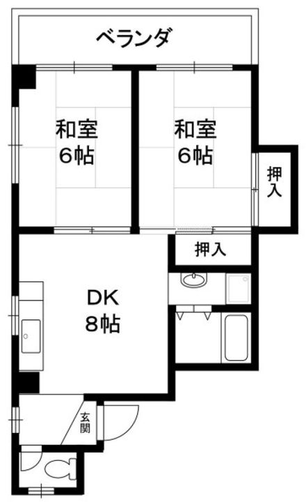兵庫県神戸市須磨区平田町3丁目の賃貸マンションの間取り