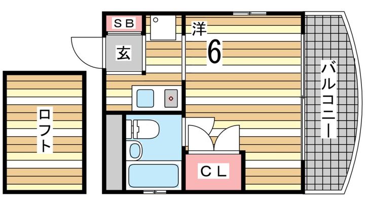 兵庫県神戸市灘区六甲町1丁目の賃貸マンションの間取り