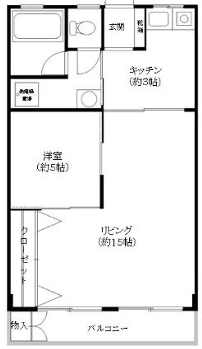 兵庫県神戸市東灘区住吉山手4丁目の賃貸マンションの間取り