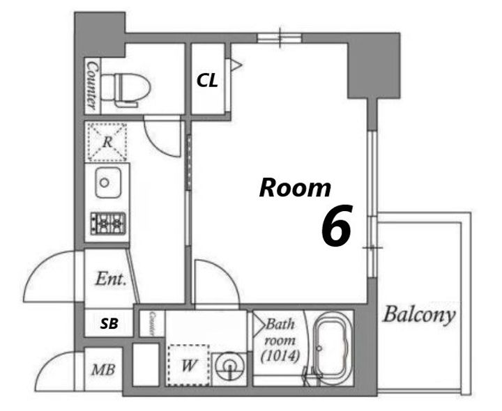 Cion KOBE Baysideの間取り