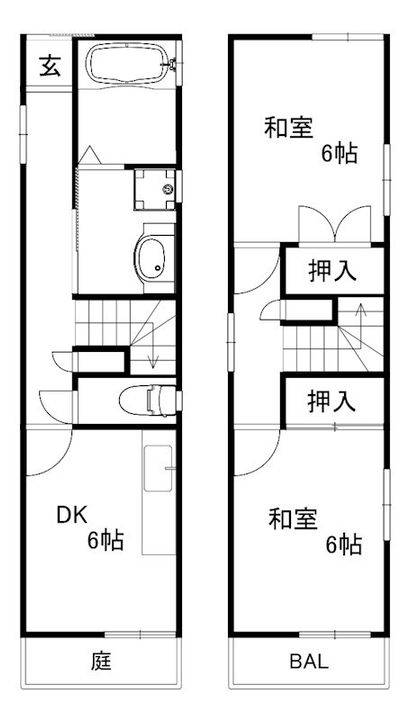 兵庫県神戸市中央区下山手通4丁目(一戸建)の賃貸物件の間取り