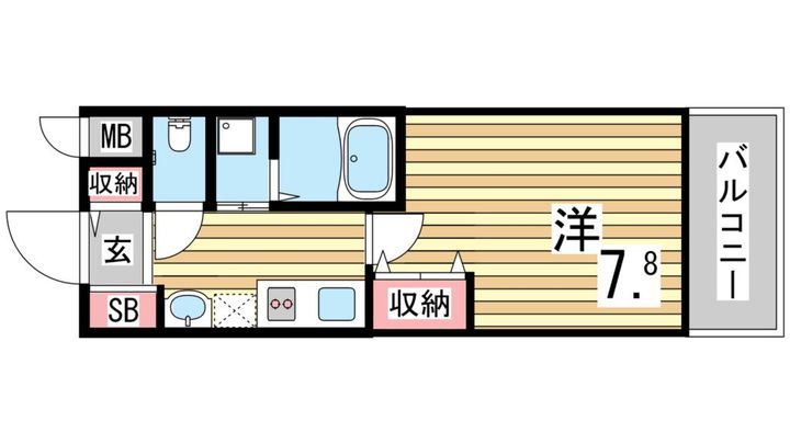 兵庫県神戸市垂水区平磯2丁目の賃貸アパートの間取り