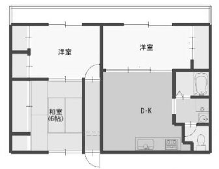 兵庫県神戸市垂水区塩屋台3丁目の賃貸マンションの間取り