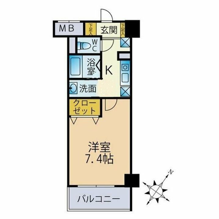 兵庫県神戸市須磨区養老町2丁目の賃貸マンションの間取り