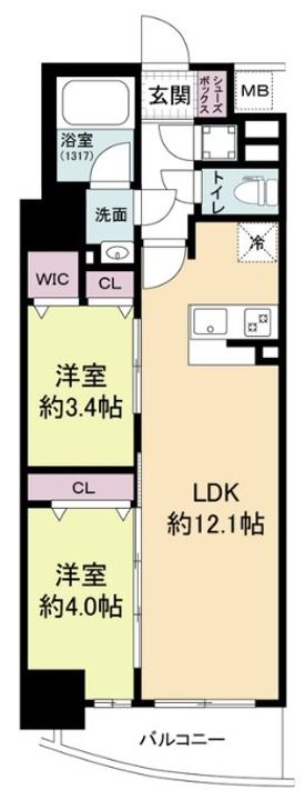 セレニテ神戸ミラクの間取り