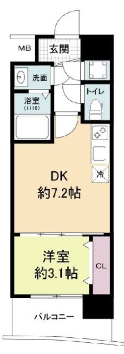 セレニテ神戸ミラクノールの間取り