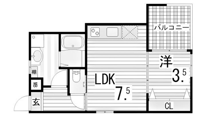 ブロンテ垂水海岸通EASTの間取り