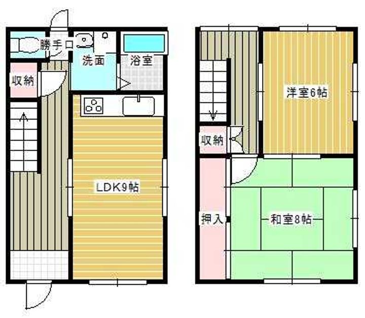 御立西メゾネットの間取り