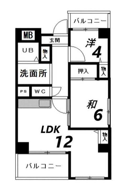 泉マンションの間取り