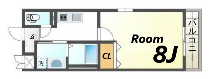 クローバー英賀保駅前の間取り
