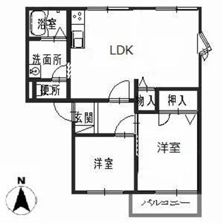 Calmly溝口の間取り