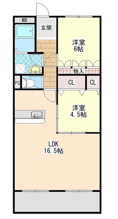 ヌーベルメゾン清水の間取り