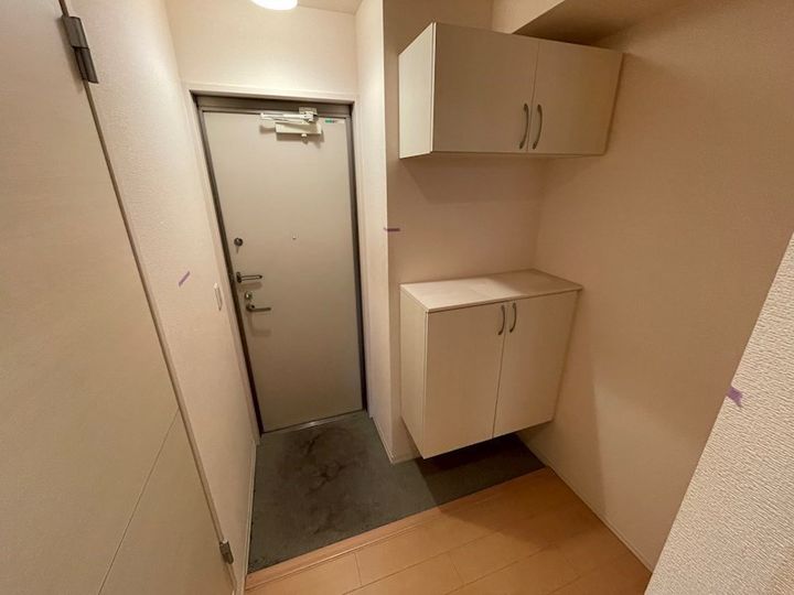 セジュール東阿保 A棟の玄関