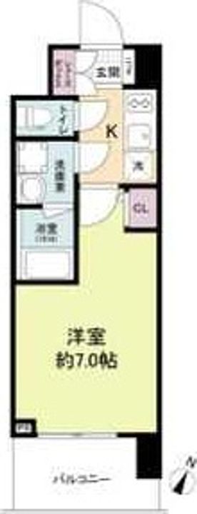 大阪府大阪市淀川区加島3丁目の賃貸マンションの間取り