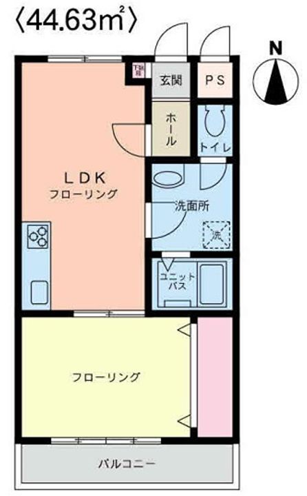 大阪府吹田市広芝町の賃貸マンションの間取り