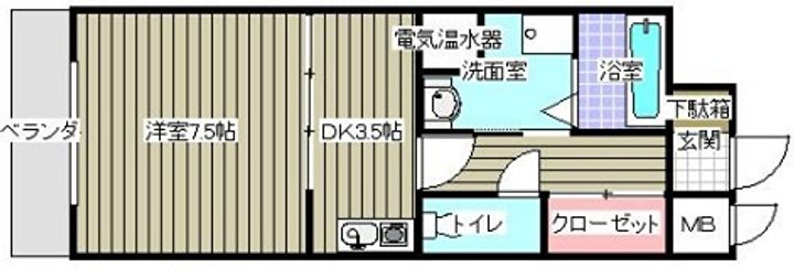 エミールHIROの間取り